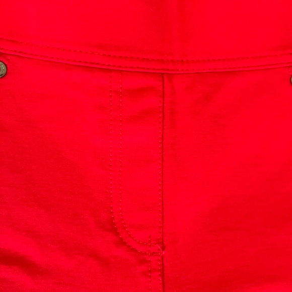 Nygard Slims Red Jegging Pants L (14–16) Stretch Pull-On Black Trim - Picture 9 of 10